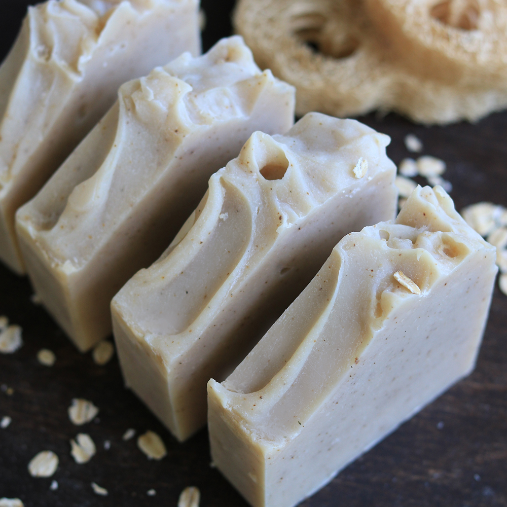 Banana and Oats artisan soap by Blooming Earth Soap Co.