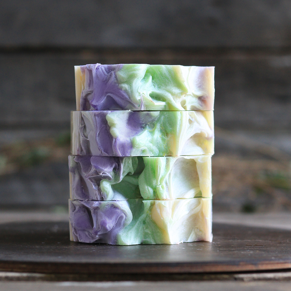Blackberry Magnolia Artisan Soap - Image 3