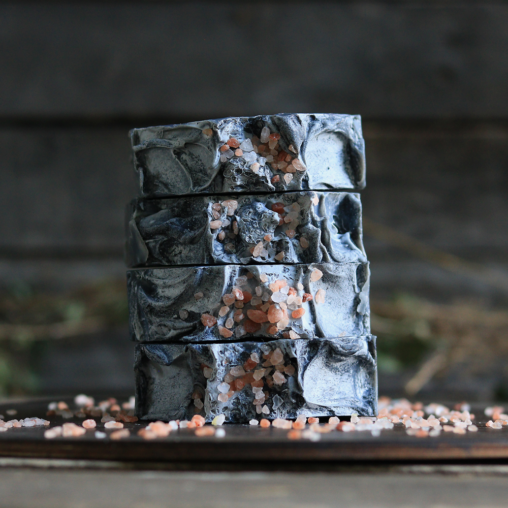 Peppermint & Charcoal Artisan Soap - Image 2