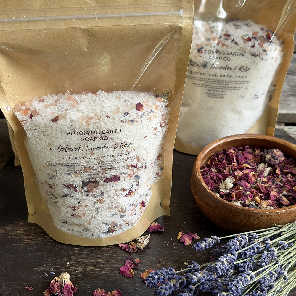 Oatmeal, Lavender & Rose Botanical Bath Soak - Image 4