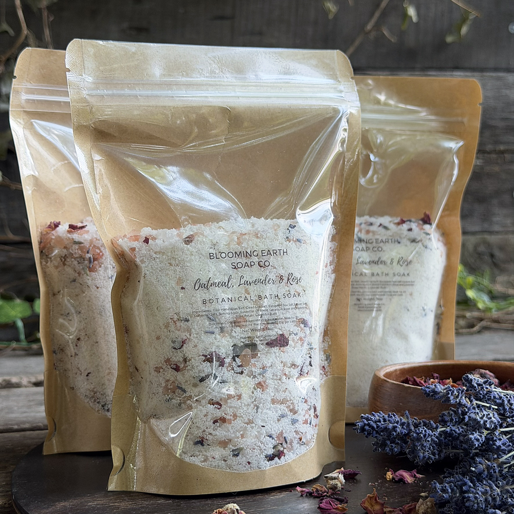 Oatmeal, Lavender & Rose Botanical Bath Soak - Image 2