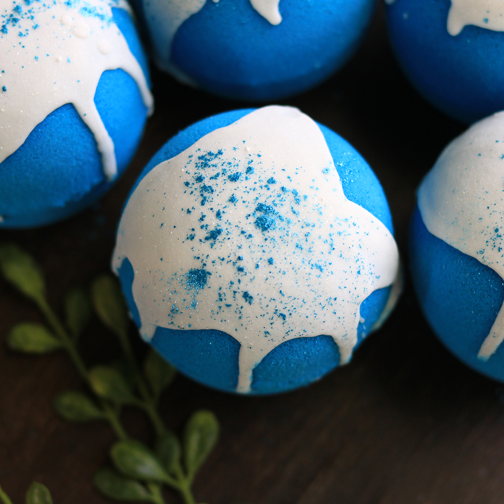 Blue Sugar Bath Bomb